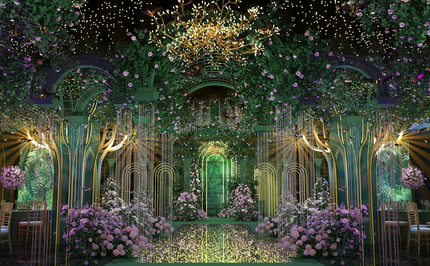 玉溪奇妙森林婚礼堂效果展示